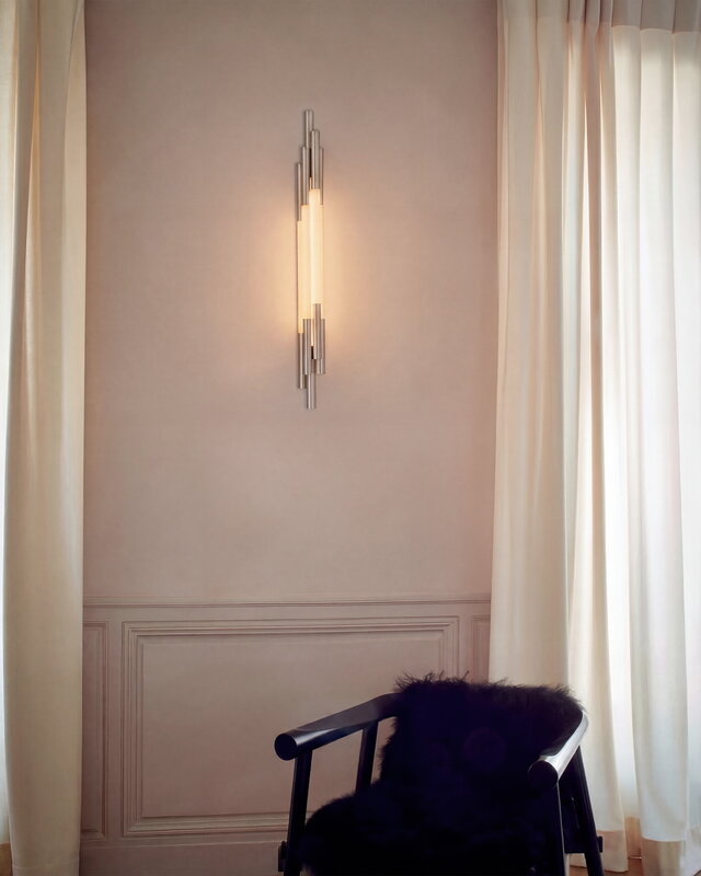 DCWéditions Org 1050 wall lamp, nickel, view 2