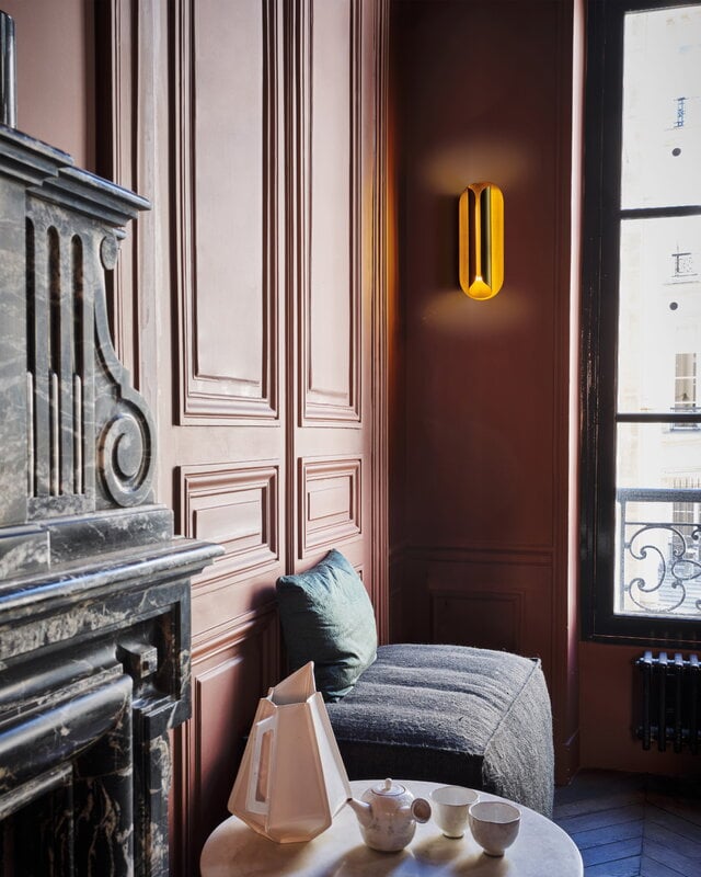 DCWéditions Rosalie wall lamp, 40 cm, gold, decoration image