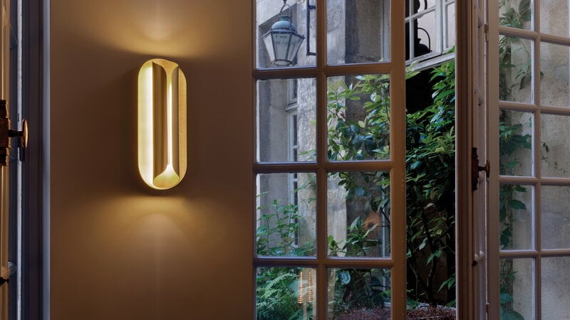 DCWéditions Rosalie wall lamp, 40 cm, gold, decoration image