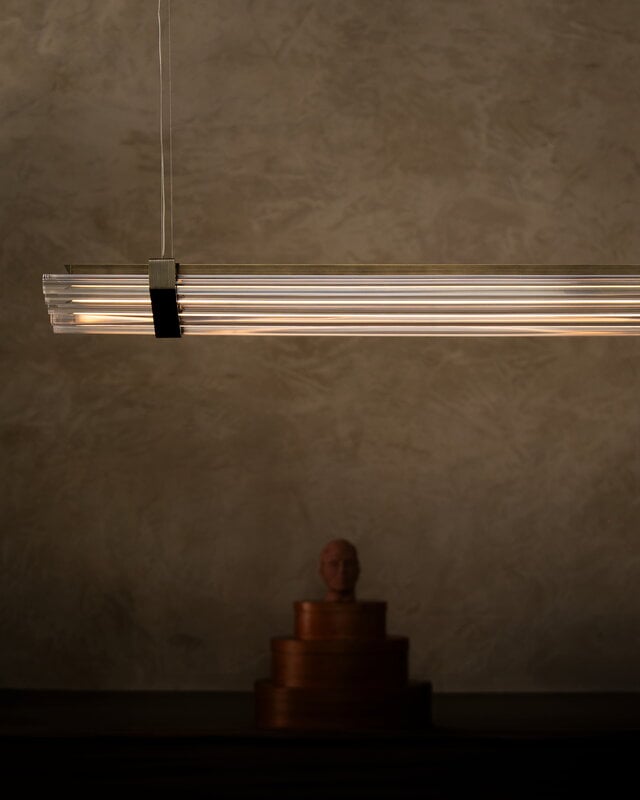 DCWéditions Lampada a sospensione Seagull, 1200 mm, bronzo, immagine decorativa