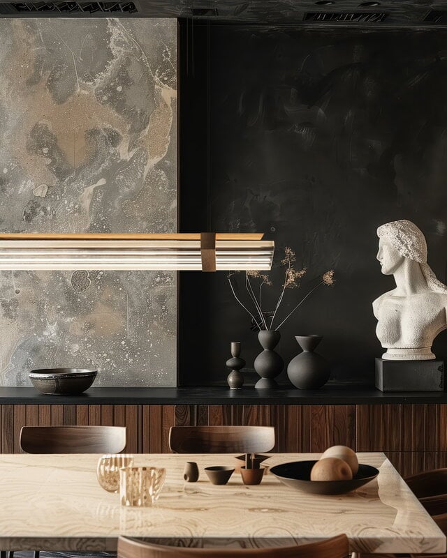 DCWéditions Lampada a sospensione Seagull, 1200 mm, bronzo, immagine decorativa