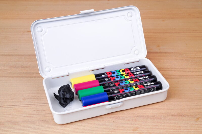 Toyo Steel T-192 Trunk Shape boîte à outils, blanche, image décorative