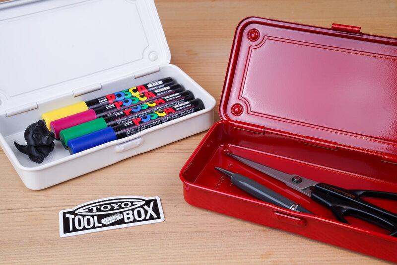 Toyo Steel T-192 Trunk Shape boîte à outils, blanche, image décorative