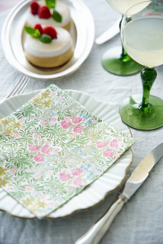 Havi William Morris paper napkin, Bower, 20 pcs, green, view 7