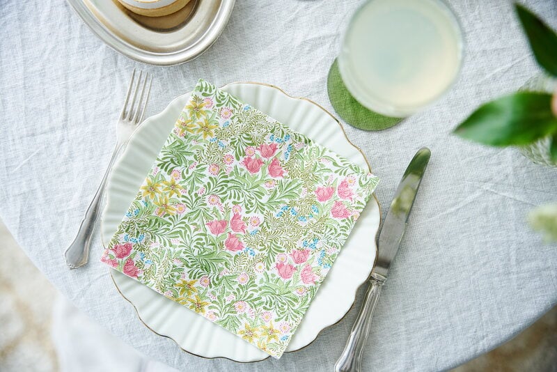 Havi William Morris paper napkin, Bower, 20 pcs, green, view 2