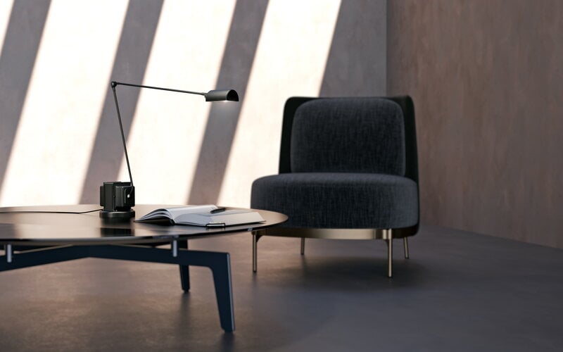Lumina Lámpara de mesa Daphine, negro soft-touch, imagen de decoración