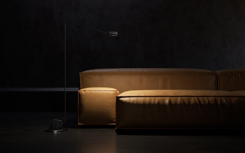 Lumina Daphine Terra floor lamp, black soft-touch, decoration image