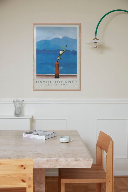 Louisiana Museum of Modern Art David Hockney - Mt. Fuji and Flowers, A1 poster, decoration image