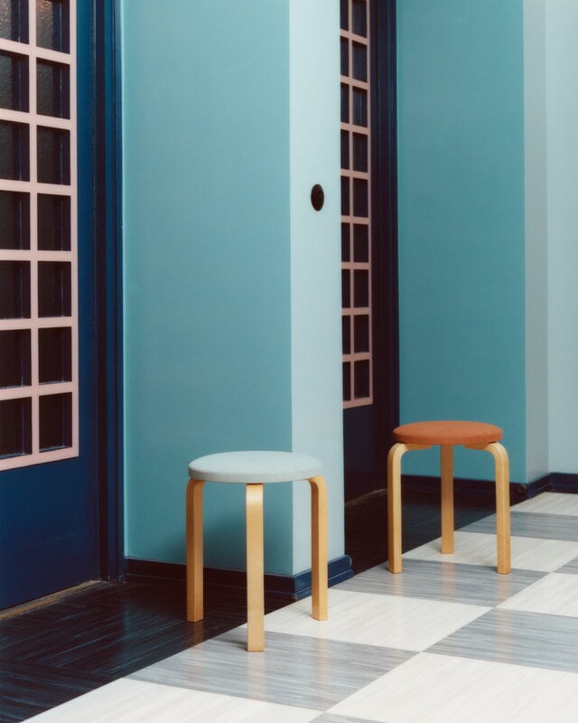 Artek Aalto stool 60, Tones of Modernism, honey - terracotta