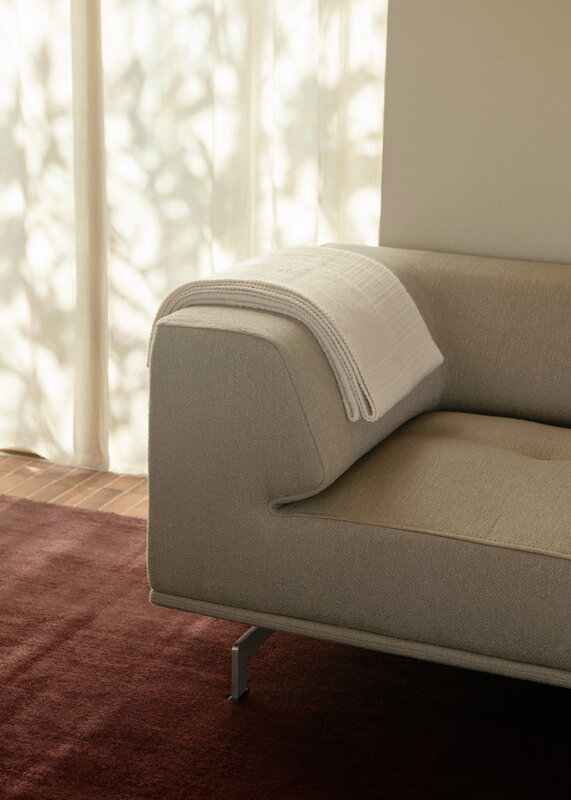Fredericia Delphi Elements sohva, conf. A, harjattu alumiini - beige Keiga 242, sisustuskuva
