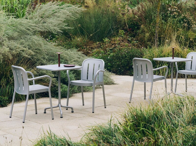 HAY Deville table, 55 x 55 cm, silver grey, decoration image