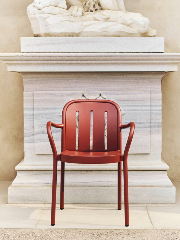 HAY Deville sillón, rojo hierro, imagen de decoración