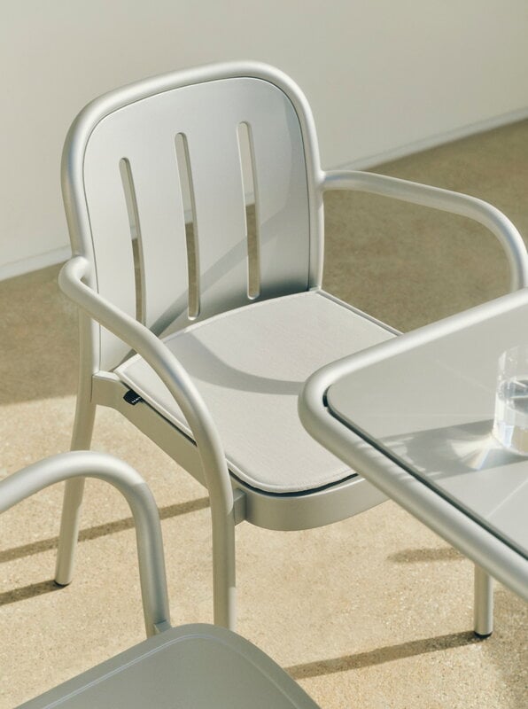 HAY Deville table, 55 x 55 cm, silver grey, decoration image