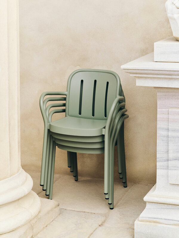 HAY Deville armchair, thyme green, decoration image