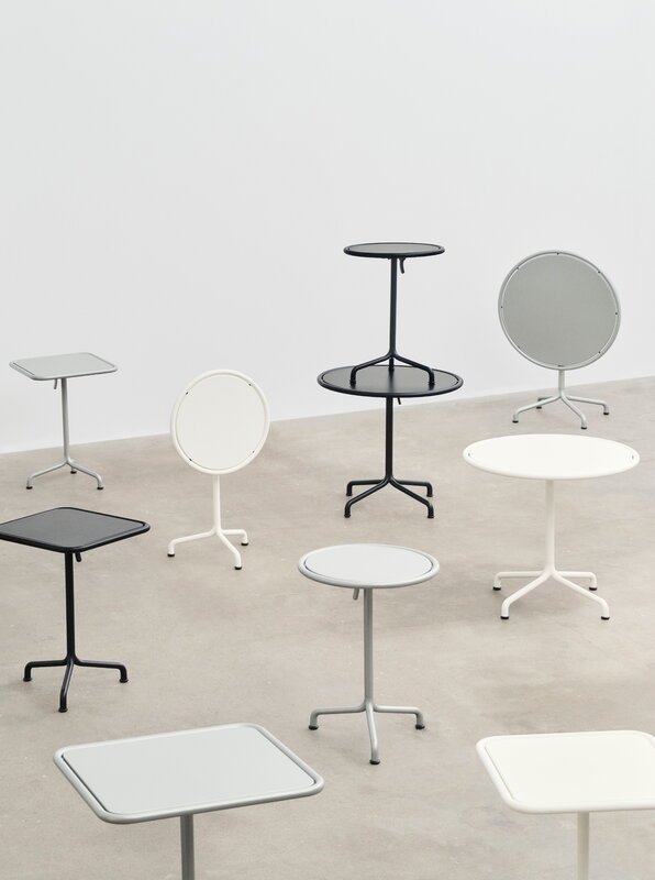 HAY Deville table, 55 x 55 cm, anthracite, decoration image