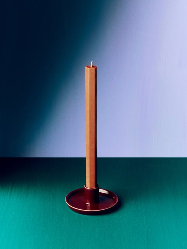 HAY Disc candleholder, S, chestnut brown, view 2