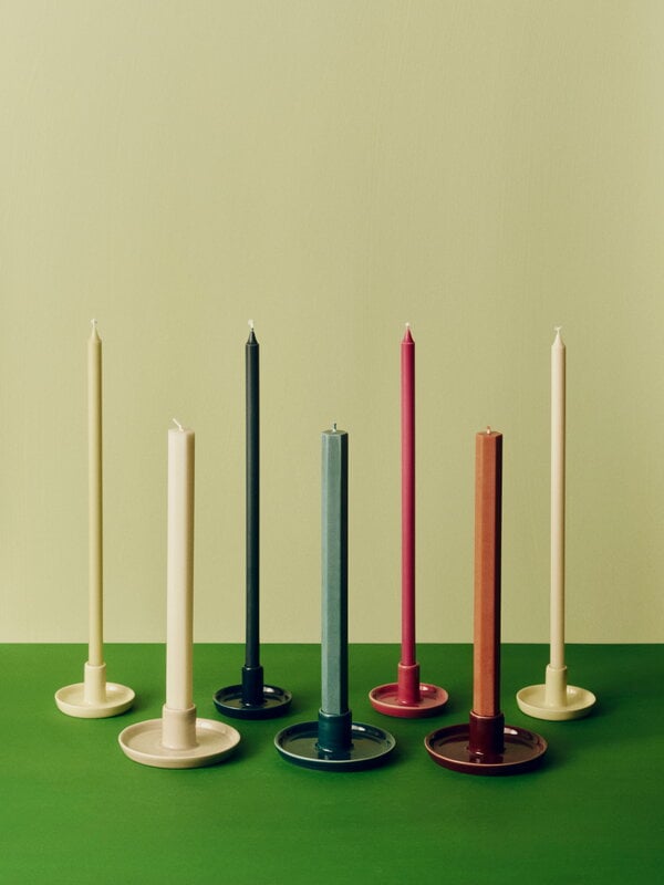 HAY Disc candleholder, XS slim, lime white, view 2
