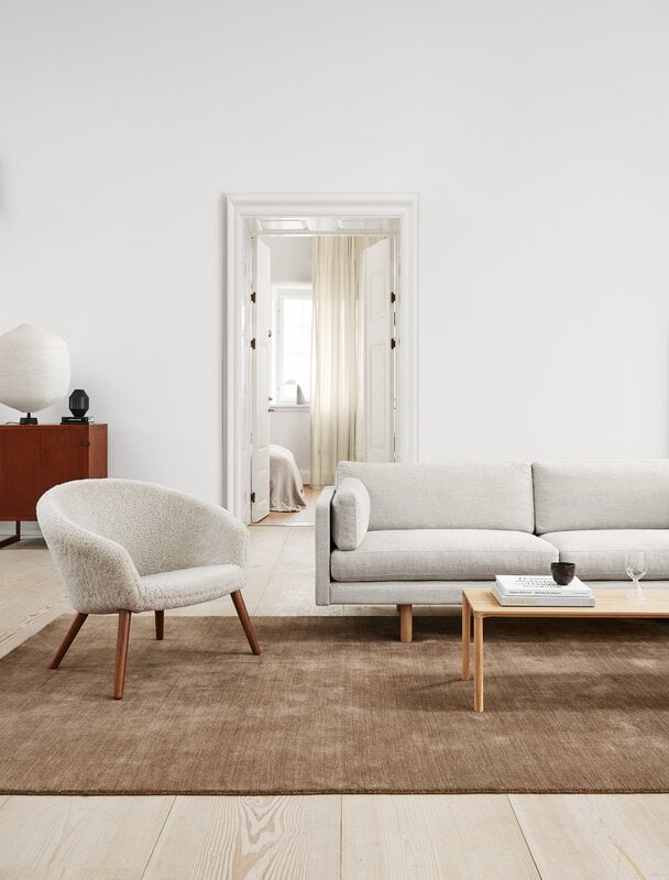 Fredericia Piloti Wood sohvapöytä, 120 x 39 x 35 cm, vaalea öljytty tammi, näkymä 2