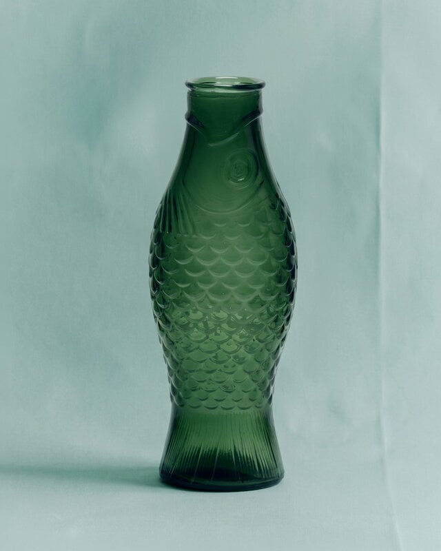 Serax Fish & Fish bottle, dark green, view 2