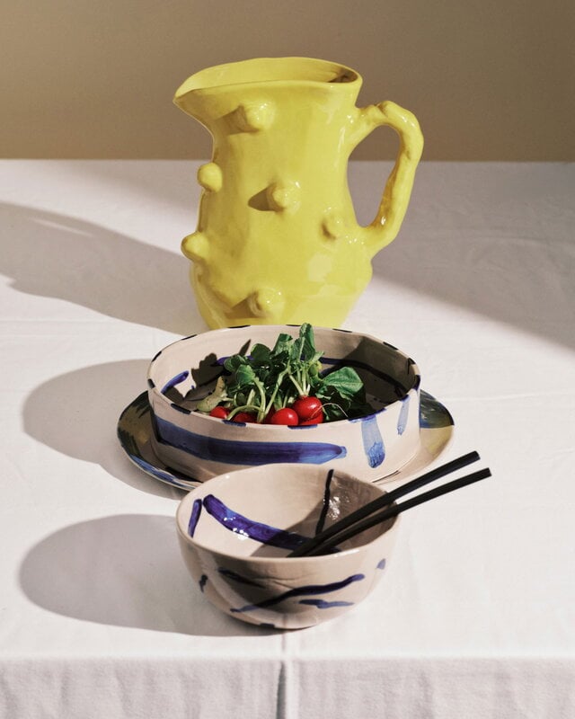 Serax Charly jug, yellow, decoration image