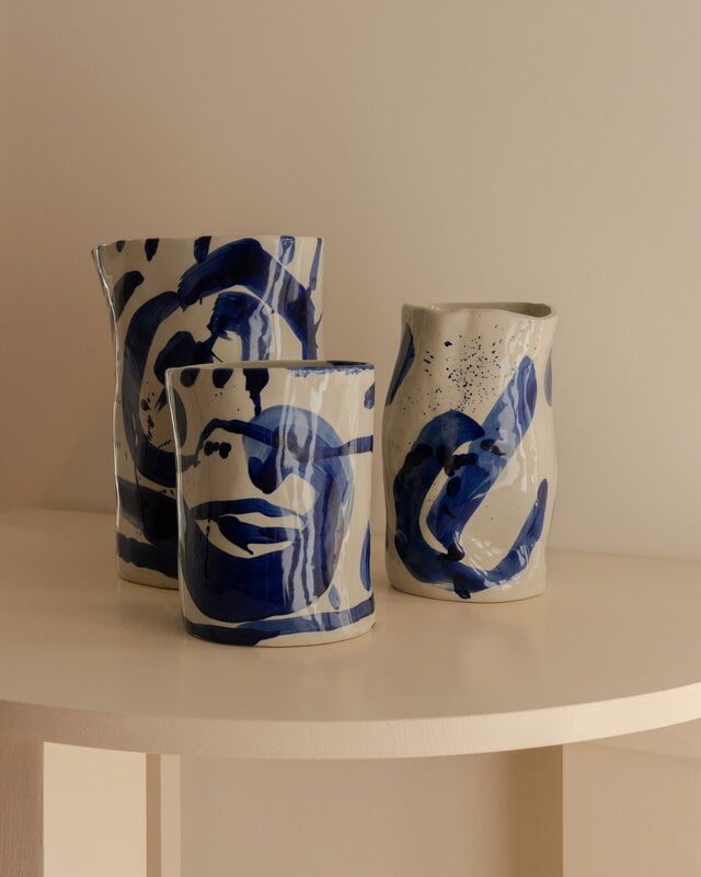 Serax Sophia vase, L, blue, decoration image