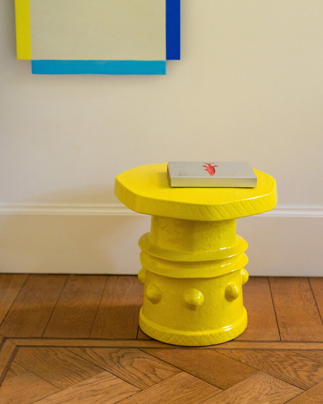 Serax Clara side table 08, yellow, decoration image