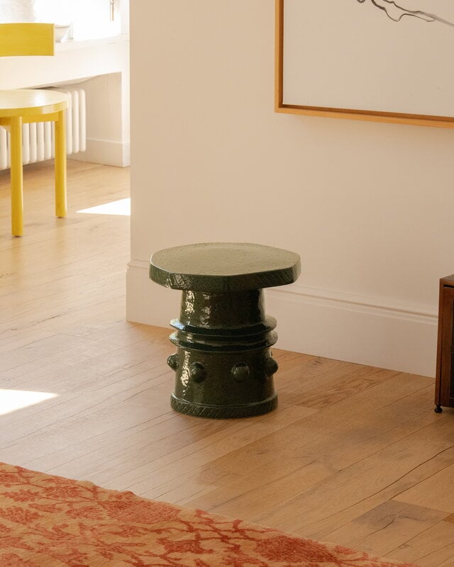 Serax Clara side table 08, dark green, decoration image