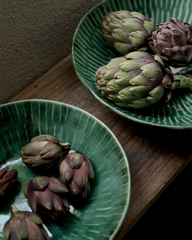 Serax Verde Lanza serving plate, S, 2 pcs, green, decoration image