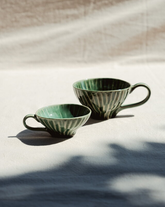 Serax Verde Lanza espresso cup, 2 pcs, green, view 2