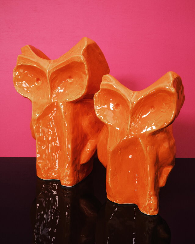 Serax After Midnight vase, S, orange, decoration image