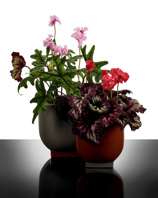 Serax Rosamar flower pot 02, orange - grey, view 2