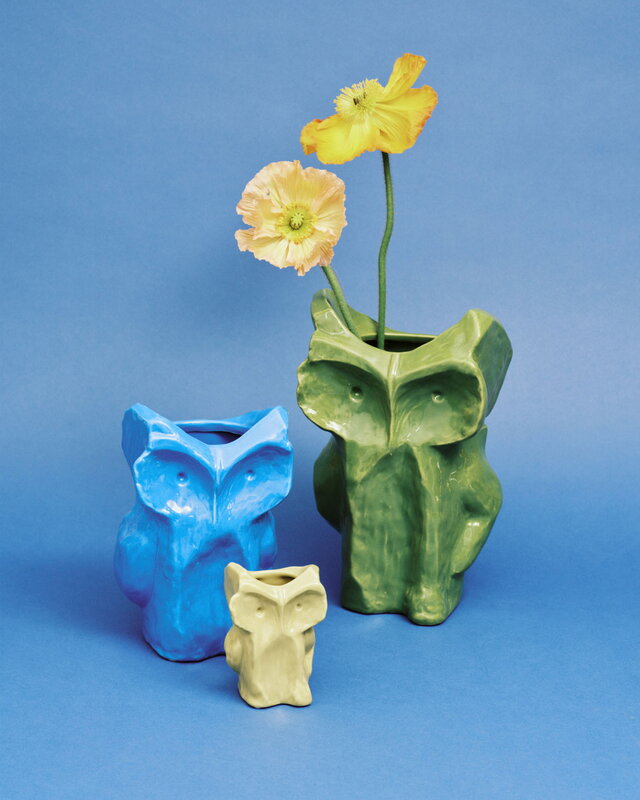 Serax After Midnight vase, XS, yellow, decoration image