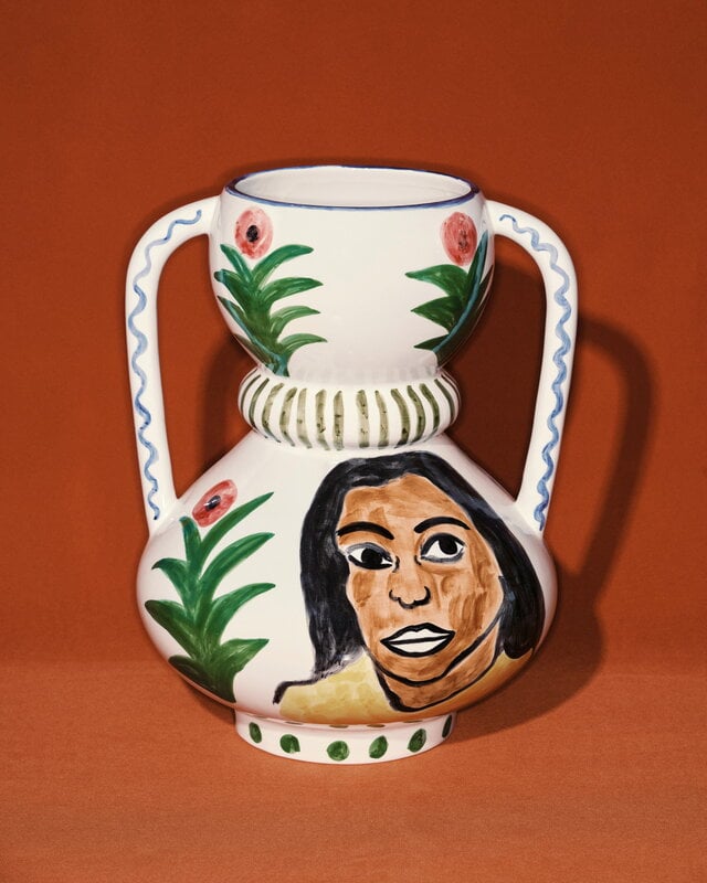 Serax Santiago de Borja maljakko, mamey mix, sisustuskuva