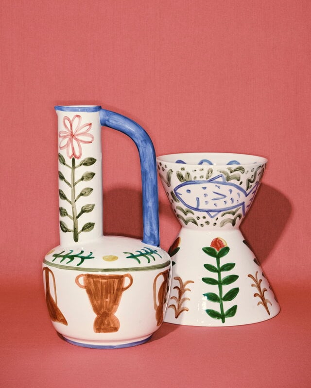 Serax Santiago de Borja vaso, miscela aquaje, immagine decorativa