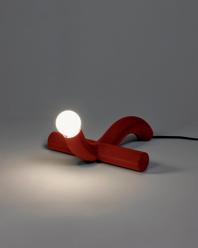 valerie_objects La Due Rossa table lamp, red, decoration image