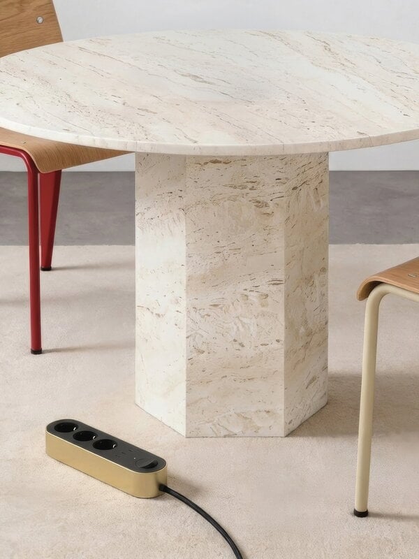 Palette Barra de energía Edgar, latón satinado, imagen de decoración