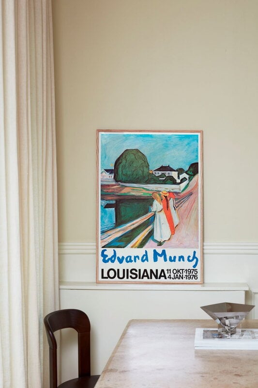 Louisiana Museum of Modern Art Edvard Munch - Pigerne på broen 1902, poster A1, immagine decorativa