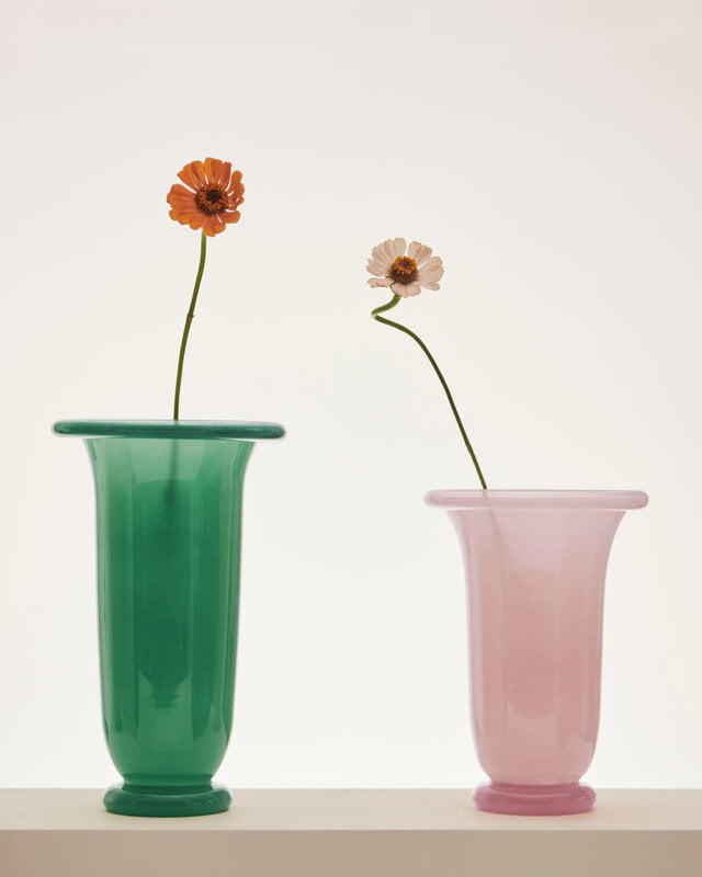 HAY Empire Vase, L, grün - dunkelgrün, dekorationsbild