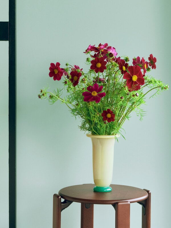 HAY Empire vase, L, sand - lemon - green, decoration image