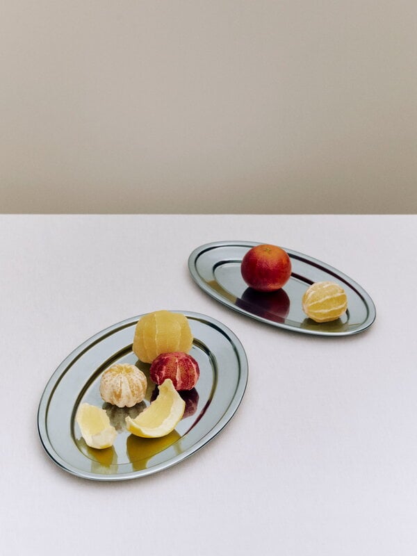 HAY Essential Steel oval dish, L, view 2