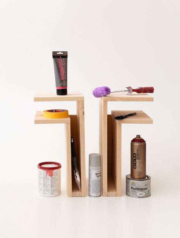 Maze F-shelf Play, right, pine, view 2