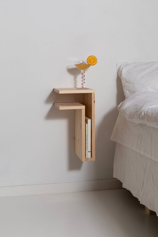 Maze F-shelf Play seinähylly, vasen, mänty, näkymä 6