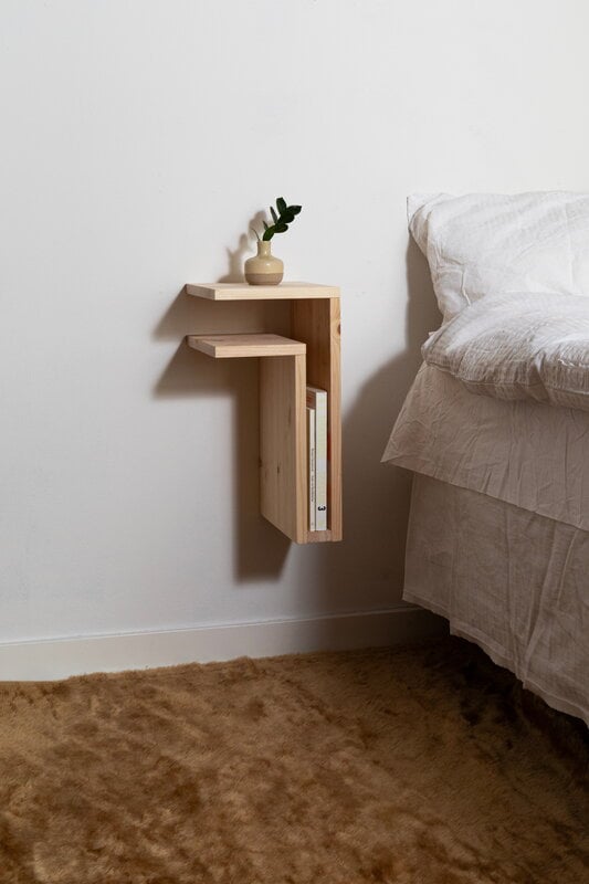 Maze F-shelf Play seinähylly, vasen, mänty, näkymä 4