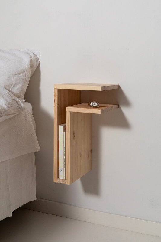 Maze F-shelf Play seinähylly, vasen, mänty, näkymä 2