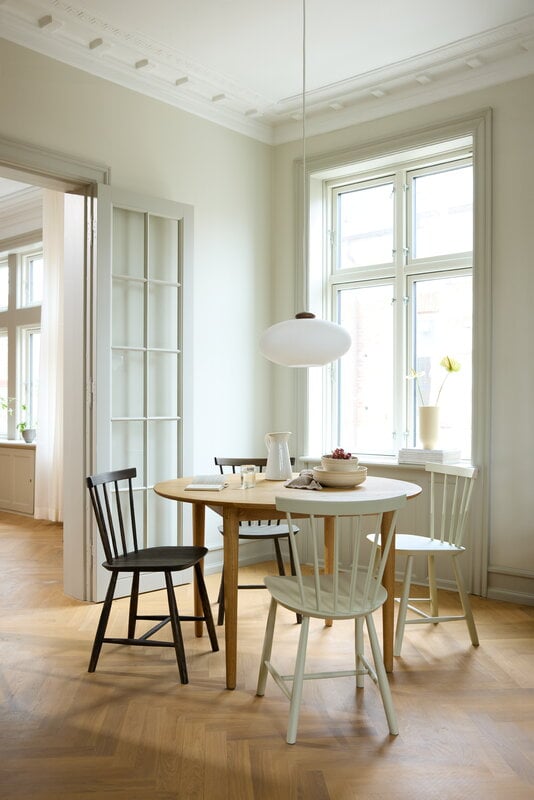 FDB Møbler C62 Bjørk dining table, 115 cm, oiled oak, decoration image
