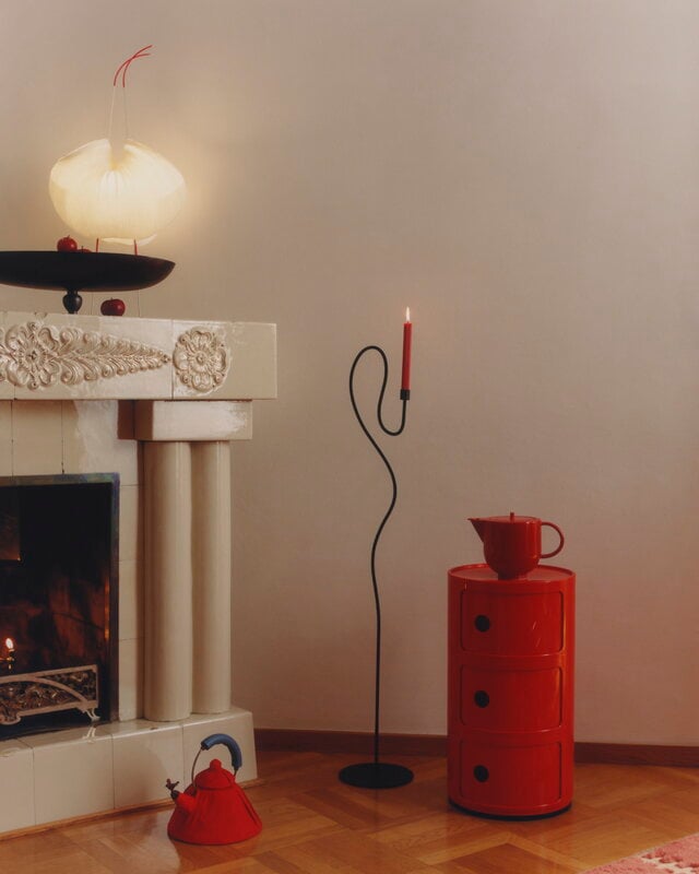 Motarasu Teiera Yoko, 1,38 L, rosso, immagine decorativa