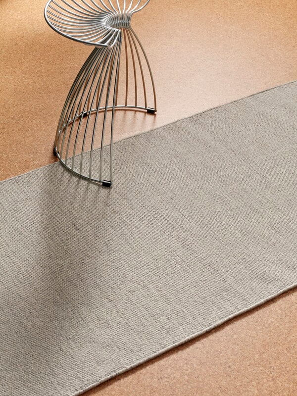 Tenten 01-01 Vasten wool rug, grey, decoration image