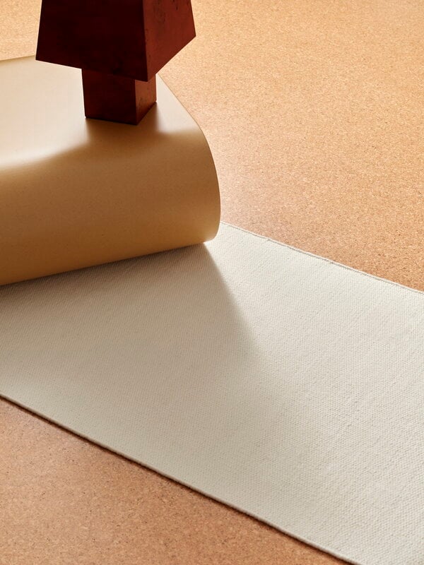 Tenten 01-01 Vasten wool rug, natural white, decoration image