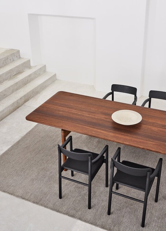 Fredericia Post armchair, black lacquered oak, view 2