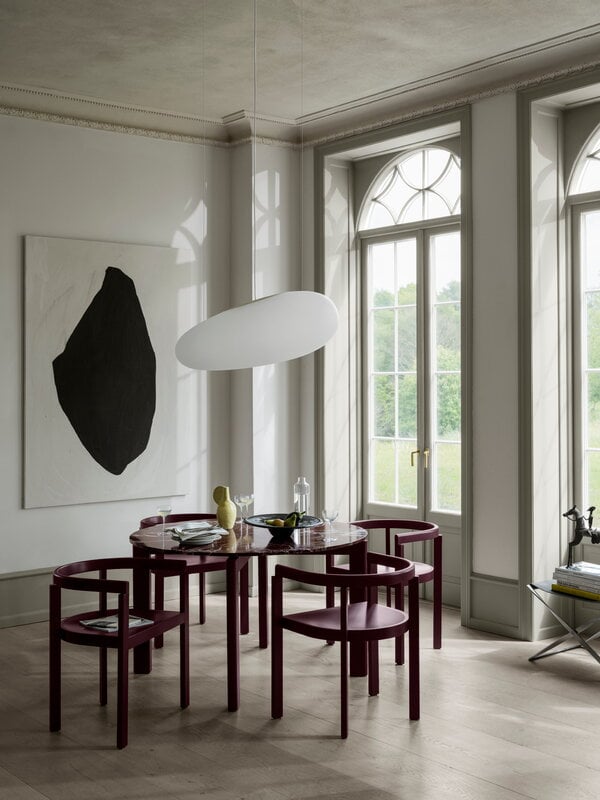 Fritz Hansen After chair MA100, burgundy ash, decoration image